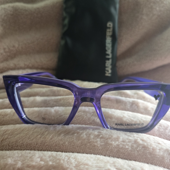 Karl Lagerfeld Purple Eyeglasses - Picture 1 of 5